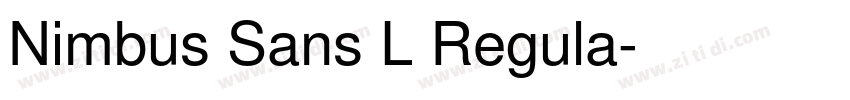 Nimbus Sans L Regula字体转换